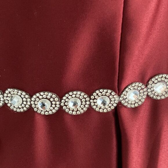 Blondie Nites Embellished Pleated Fit+Flare Dress - Picture 7 of 8